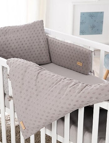 Set biancheria letto bambino in cotone bio – copripiumino + federa + lenzuolo + paracolpi