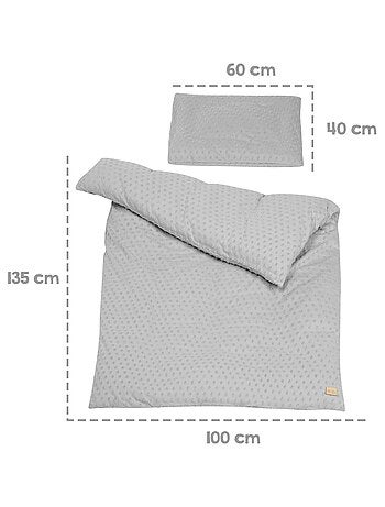 Set biancheria letto bambino in cotone bio – copripiumino + federa + lenzuolo + paracolpi