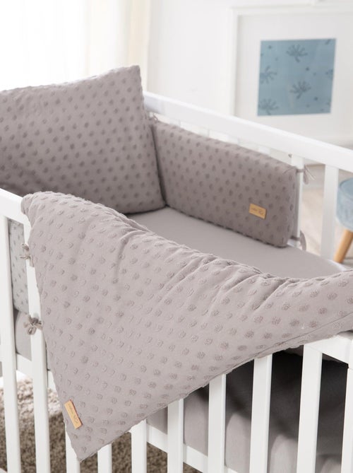Set biancheria letto bambino in cotone bio – copripiumino + federa + lenzuolo + paracolpi - Kiabi