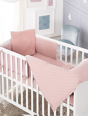 Set biancheria letto bambino in cotone bio – copripiumino + federa + lenzuolo + paracolpi