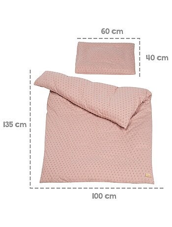 Set biancheria letto bambino in cotone bio – copripiumino + federa + lenzuolo + paracolpi