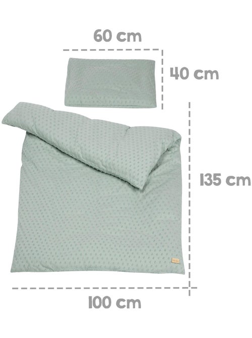 Set biancheria letto bambino in cotone bio – copripiumino + federa + lenzuolo + paracolpi - Kiabi