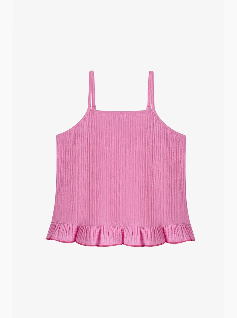 Set bikini pinky con volant penti Rosa fluo/Solinotes - Kiabi