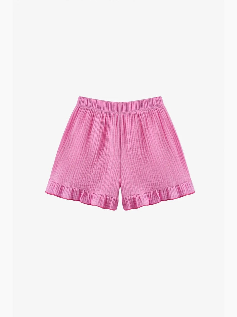 Set bikini pinky con volant penti Rosa fluo/Solinotes - Kiabi