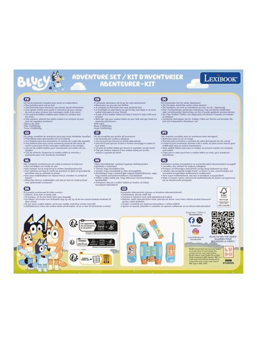 set Bluey avventura con walkie-talkie fino a 120 m, binocolo e bussola - Kiabi