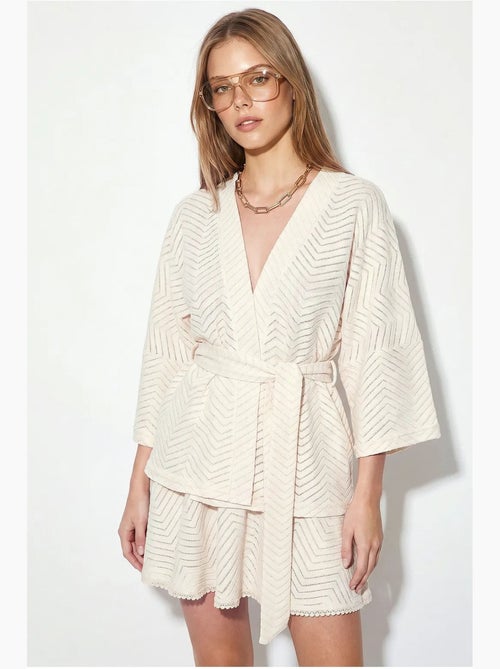 Set blusa e gonna in cotone con motivo geometrico lucci - Kiabi Set blusa e gonna in cotone con motivo geometrico lucci - Kiabi