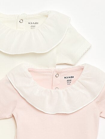 Set body con colletto alla Claudine - 2 pezzi