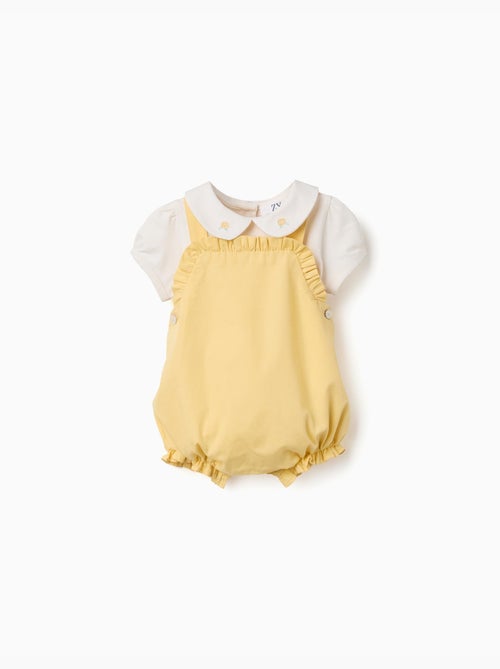 Set body e pagliaccetto in cotone B&S - Kiabi