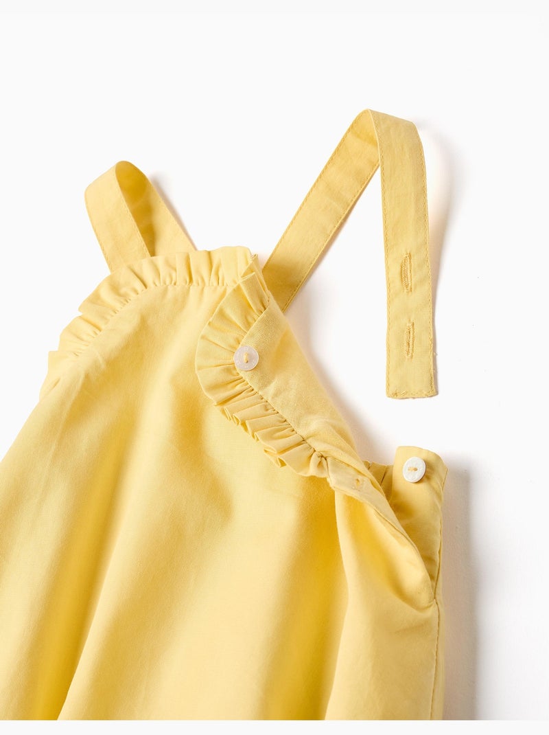 Set body e pagliaccetto in cotone B&S Giallo chiaro - Kiabi