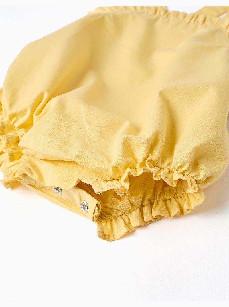 Set body e pagliaccetto in cotone B&S Giallo chiaro - Kiabi
