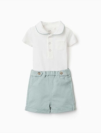 Set body e pantaloncini in cotone