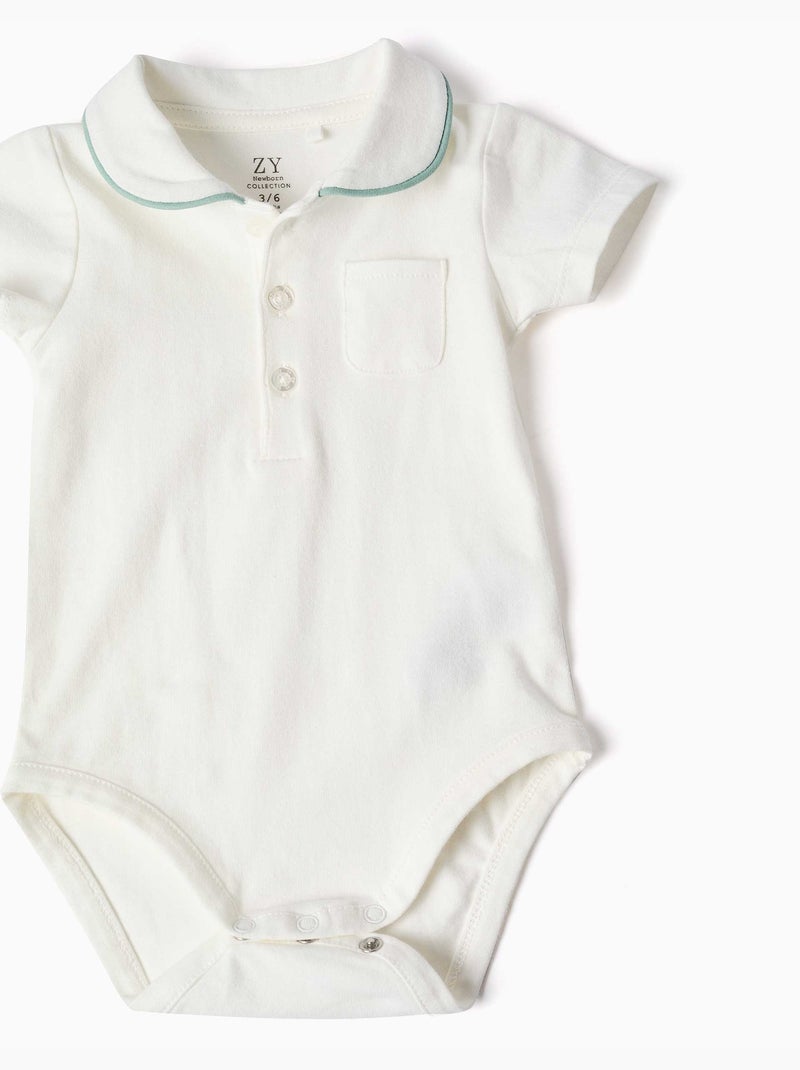 Set body e pantaloncini in cotone Verde chiaro - Kiabi