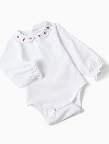 Set body in cotone e pantaloni in maglia