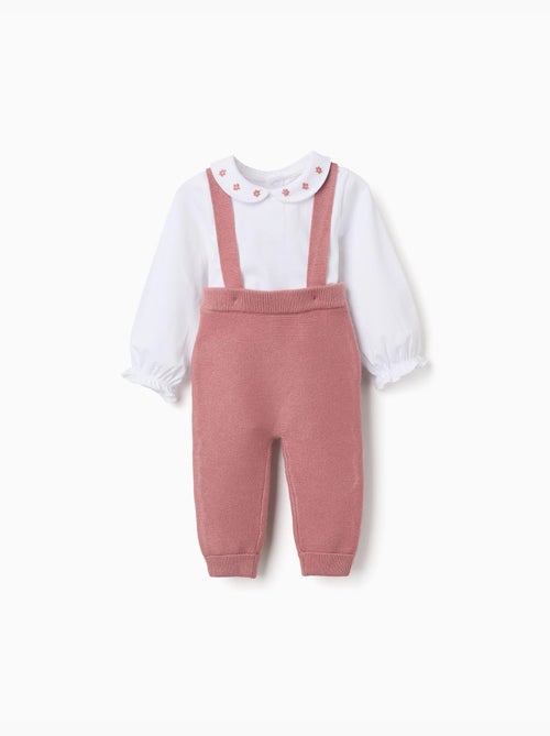 Set body in cotone e pantaloni in maglia - Kiabi Set body in cotone e pantaloni in maglia - Kiabi