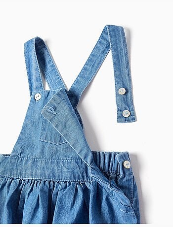 Set body in cotone + pagliaccetto in jeans
