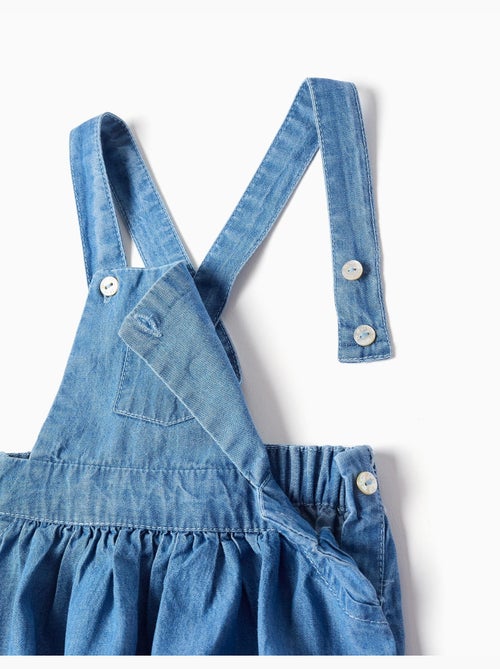 Set body in cotone + pagliaccetto in jeans - Kiabi
