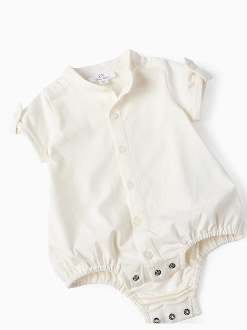 Set body in cotone + pantaloncini a righe - Kiabi Set body in cotone + pantaloncini a righe - Kiabi