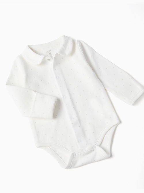 Set body in cotone + salopette in velluto - Kiabi Set body in cotone + salopette in velluto - Kiabi