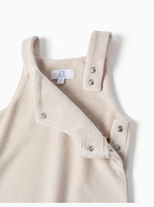 Set body in cotone + salopette in velluto - Kiabi Set body in cotone + salopette in velluto - Kiabi
