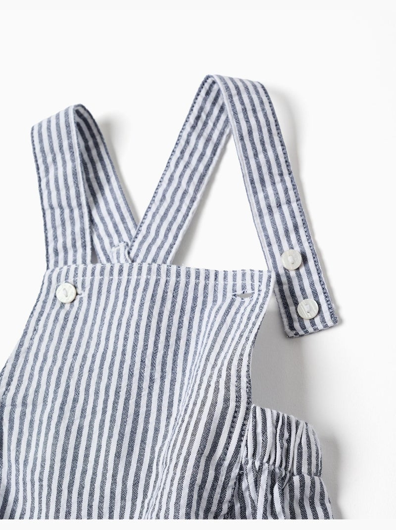 Set body in cotone + tutina a righe Blu Blu - Kiabi