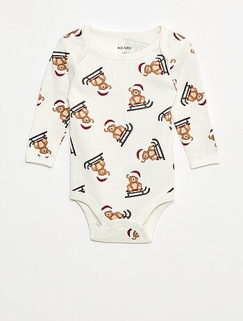 Set body + leggings + cappellino Natale in cotone
