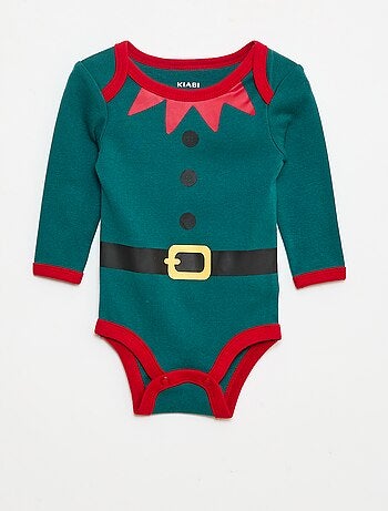 Set body + leggings + cappellino Natale in cotone