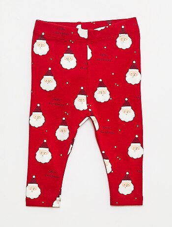 Set body + leggings + cappellino Natale in cotone
