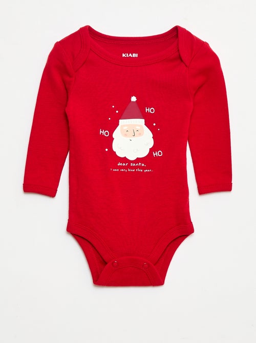 Set body + leggings + cappellino Natale in cotone - Kiabi
