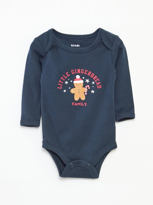 Set body + leggings + cappellino Natale in cotone - Kiabi
