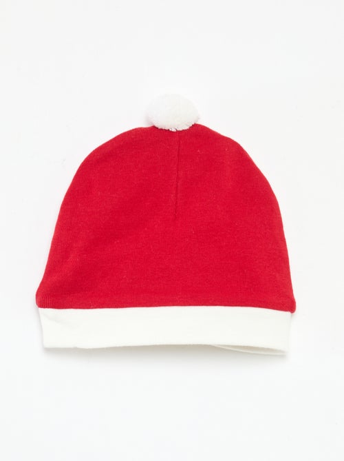 Set body + leggings + cappellino Natale in cotone - Kiabi