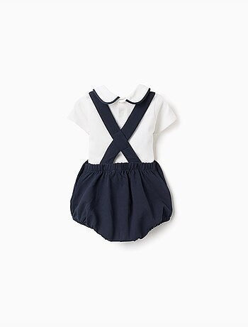 Set body + pagliaccetto in cotone
