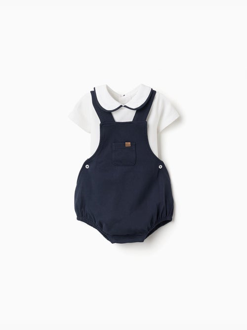 Set body + pagliaccetto in cotone - Kiabi