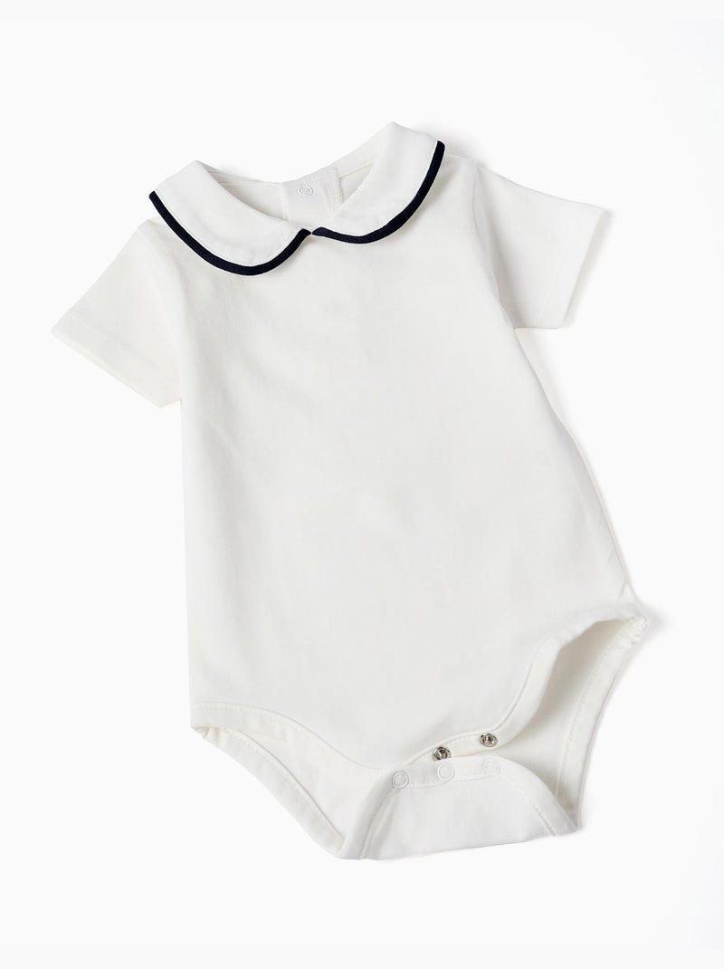 Set body + pagliaccetto in cotone Bianco - Kiabi