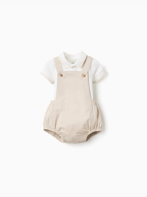 Set body polo + pagliaccetto in saffiano - Kiabi