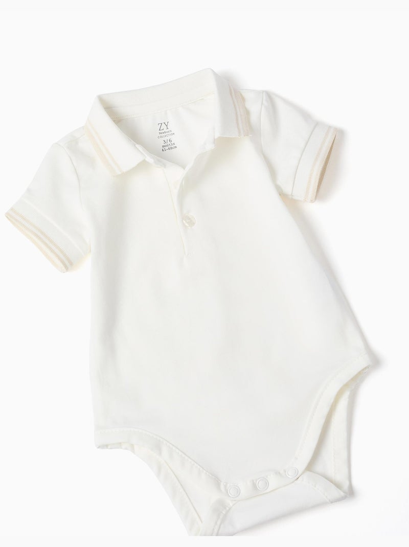 Set body polo + pagliaccetto in saffiano Bianco - Kiabi