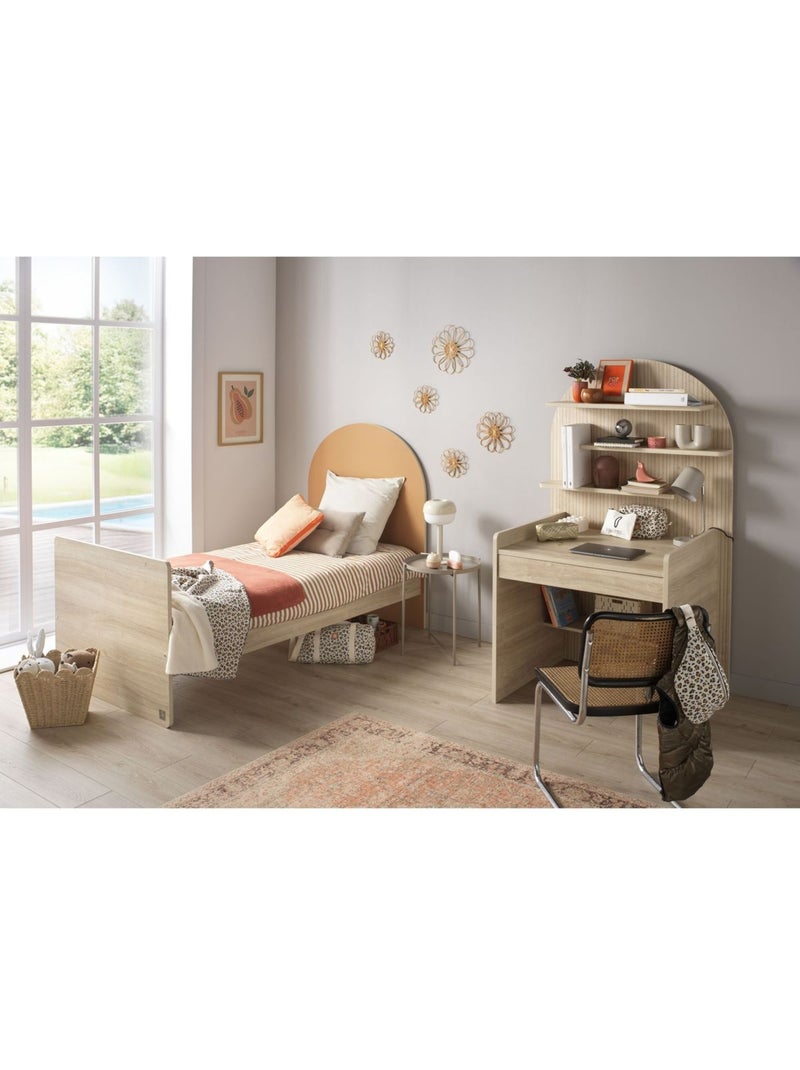 Set camera bambino evolutivo – lettino 120x60 trasformabile in 90x190 + cassettiera - SAUTHON Marrone caramello - Kiabi