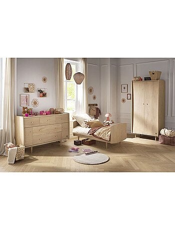 Set cameretta per neonati "my love" evolutivo, lettino 140x70 evolutivo, fasciatoio xxl - sauthon