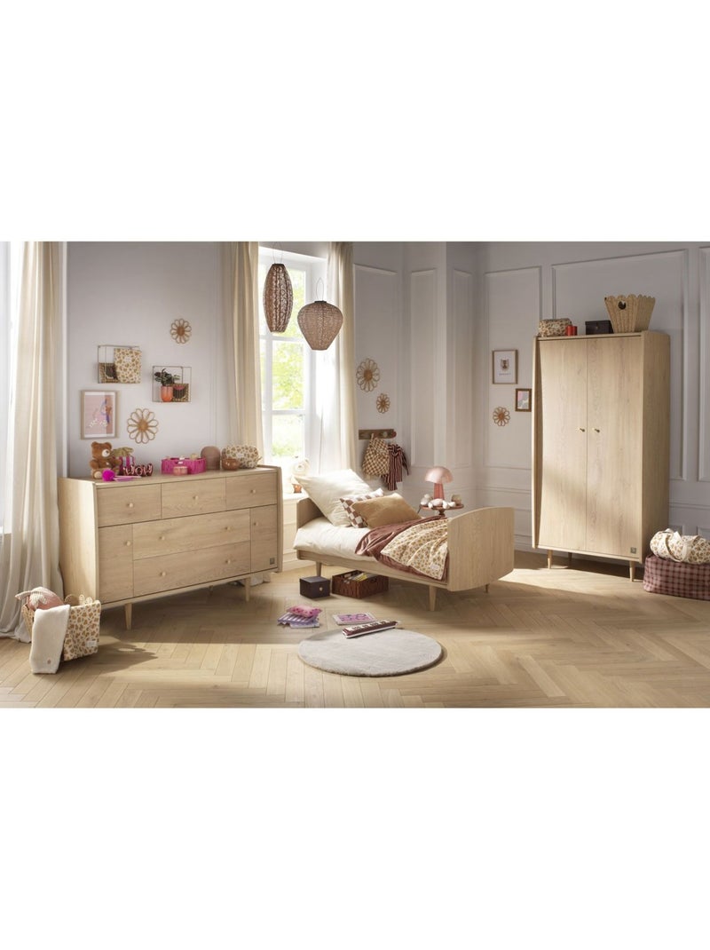 Set cameretta per neonati "my love" evolutivo, lettino 140x70 evolutivo, fasciatoio xxl - sauthon Marrone - Kiabi