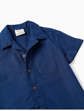Set camicia a manica corta e pantaloncini in cotone