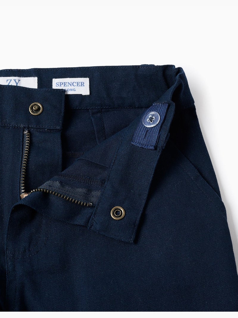 Set camicia a manica lunga a righe e Pantaloncini Blu Blu - Kiabi