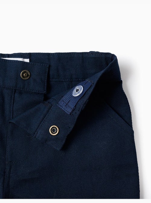 Set camicia a manica lunga in cotone a righe e pantaloncini - Kiabi