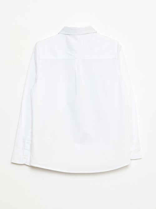 Set camicia + cravatta in popeline con velcro - 2 pezzi - Kiabi