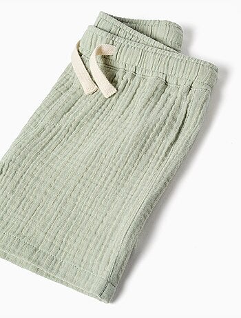 Set camicia e pantaloncini in cotone