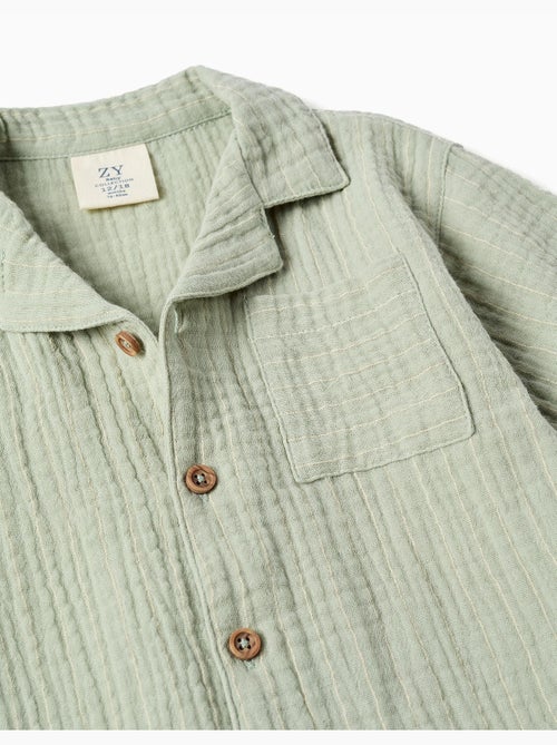 Set camicia e pantaloncini in cotone - Kiabi Set camicia e pantaloncini in cotone - Kiabi