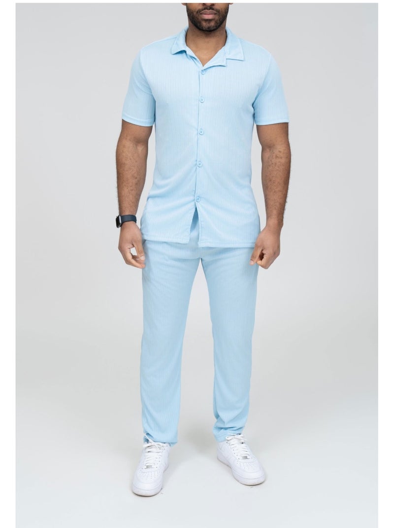 Set camicia e pantaloni Kebello Blu cielo - Kiabi
