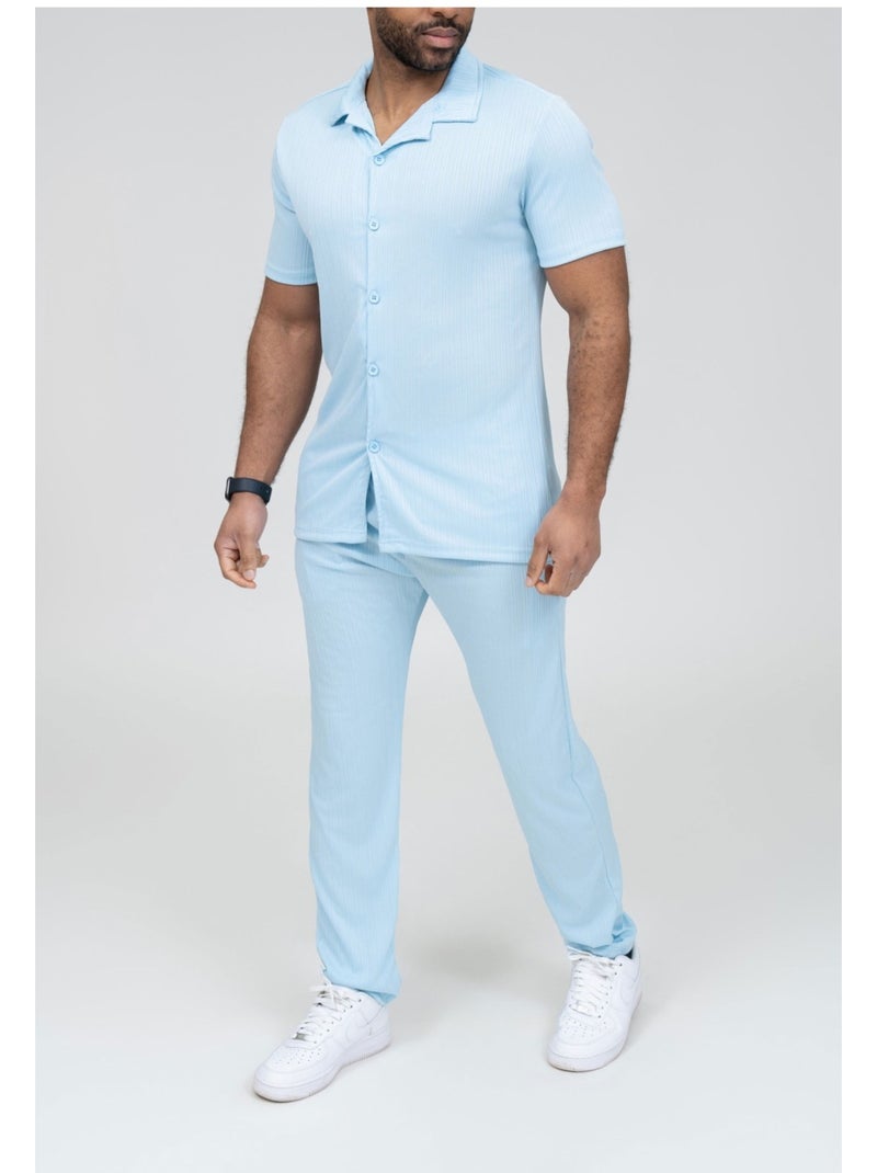 Set camicia e pantaloni Kebello Blu cielo - Kiabi