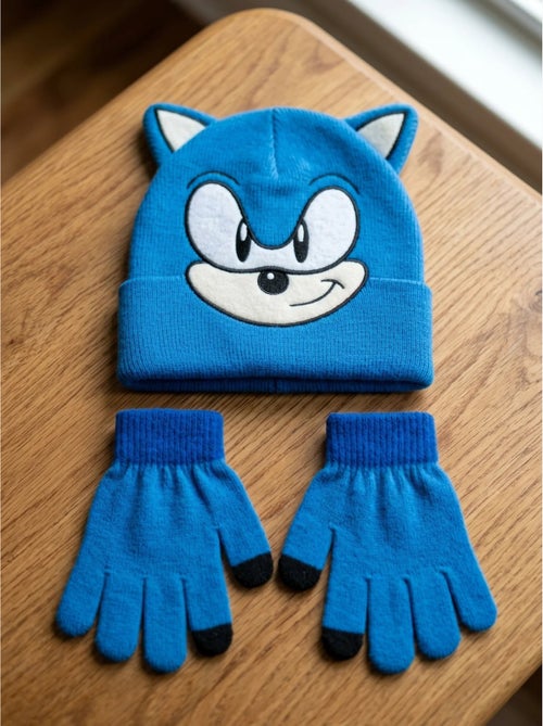 Set cappello e guanti in acrilico sonic sega - Kiabi Set cappello e guanti in acrilico sonic sega - Kiabi