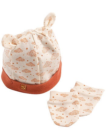 Set cappello e muffole in cotone per - SAUTHON
