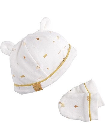 Set cappello e muffole in cotone per - SAUTHON