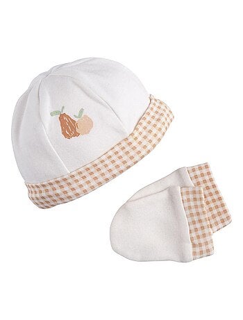 Set cappello e muffole in cotone per - SAUTHON
